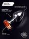Маленькая анальная пробка с оранжевым кристаллом Пикантные Штучки, серебристый