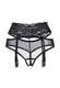 Трусики-пояс для чулок Erolanta Marianne, черные, 50-52