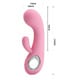 Вибратор с дополнительным стимулятором клитора Pretty Love Chris, розовый