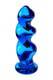 Анальная ёлочка Sexus Glass, синяя