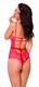 Боди c интимным вырезом SoftLine Collection Linda, красный, S/M