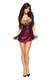 Сорочка Beauty Night Cassidy chemise Purple, Бордовый, S/M