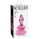 Анальная пробка Pipedream Icicles на съемной присоске, розовая