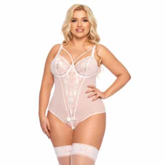 Боди SoftLine Collection Amanda, белый, XXL