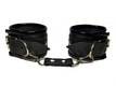 Наручники БДСМ Арсенал с клепками, черный
