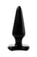 Анальная пробка Sexus Glass стеклянная, черная