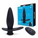 Анальная вибропробка BlueLine Pointer Deep Drilling с пультом ДУ, черная