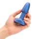Анальная римминг-пробка b-Vibe Rimming Petite Limited Edition с пультом ДУ, синяя