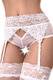 Трусики-пояс для чулок Erolanta Iveta, белые, 46-48