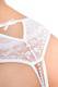 Трусики с жемчужной нитью Erolanta Joan, белые, 46-48