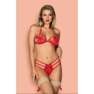 Комплект Obsessive Гифтелла красный, S/M