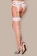 Чулки Obsessive S 800 stockings Ecru, S/M