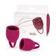 Набор менструальных чаш Lola Games Natural Wellness Peony, 2 шт, бордовый