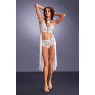 Комплект белья Me Seduce Catia, белый, L/XL