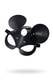 Маска с ушками мышки Pecado BDSM, натуральная кожа, черный