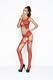 Костюм-сетка Passion Erotic Line, красный, OS