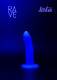 Фаллоимитатор светящийся в темноте Lola Games Rave Neon Driver 13 см, синий