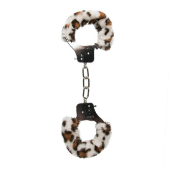 Наручники с Мехом Easytoys Furry Handcuffs EDC Collections, леопардовые