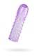 Насадка на член рельефная Toyfa Basic, фиолетовая