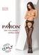 Чулки черные с имитацией пояса и подвязок Passion, S-XXL