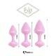 Набор анальных пробок FeelzToys Bibi, розовый