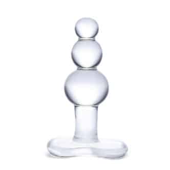 Стеклянная анальная елочка Glas Tapered Base 10 см, бесцветный