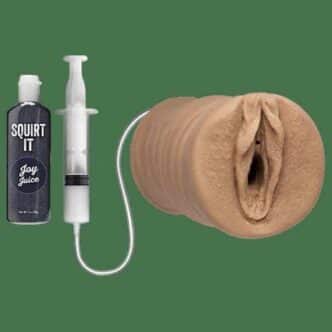 Мастурбатор с эффектом семяизвержения Doc Johnson Squirt It Joy Juice, телесный