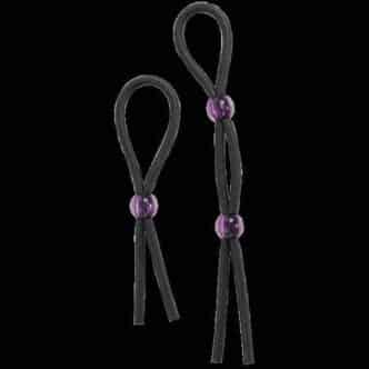 Набор эрекционные лассо Doc Johnson Silicone Cock Ties Black, черный