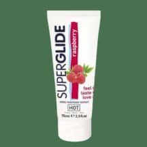 Оральный гель-лубрикант Hot Superglide Малина на водной основе, 75 мл