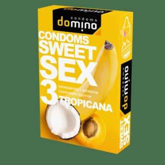 Презервативы Domino Sweet Sex Тропические фрукты, 3 шт