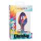 Анальная пробка CalExotics Cheeky Tie-Dye Swirl L, разноцветная