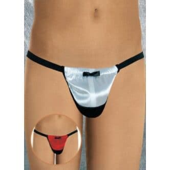 Стринги мужские, черно-белые S/L