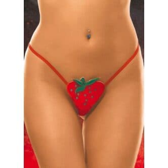 Стринги Soft Line Клубничка, красные S/L