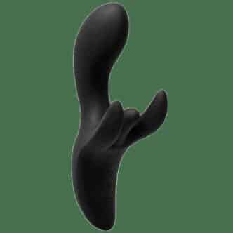 Вибратор-кролик c 4 моторами Doc Johnson Kink Pulse, черный