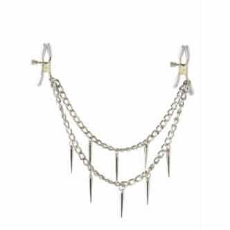 Зажимы для сосков PipeDream Rock Hard Nipple Clamps, серебристые