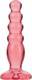 Анальная ёлочка Doc Johnson Crystal Jellies Delight, розовый