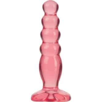 Анальная ёлочка Doc Johnson Crystal Jellies Delight, розовый