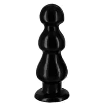 Анальная пробка-ёлочка XR Brands Master Series Three Bumps For Your Rump, черная