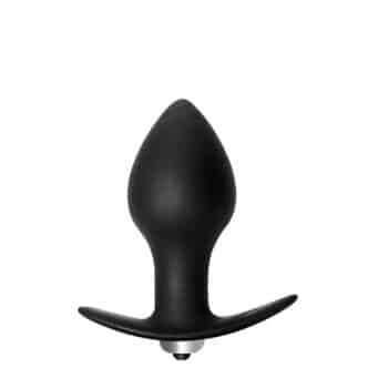 Анальная вибропробка Lola Games First Time Bulb Anal Plug, черная