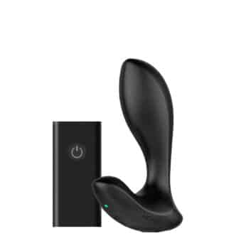 Анальная вибропробка Nexus Duo Plug Small с пультом ДУ, чёрная
