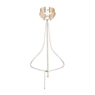 Дизайнерский ошейник BIJOUX INDISCRETS Desir Metallique Collar Gold