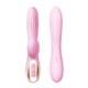 Вибратор-кролик с вакуумным стимулятором Erocome Delphinus, розовый