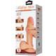 Фаллоимитатор с подвижной кожей Baile Sliding Skin 20.5 см, телесный