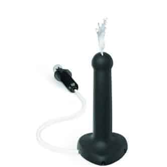 Фаллоимитатор с семяизвержением Strap-on-me Semi-Realistic 17.3 см без крема S, черный