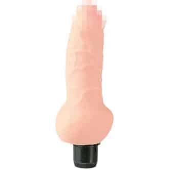 Фаллоимитатор с вибрацией CalExotics Futurotic Ballsy 16 см, телесный