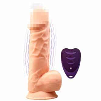 Фаллоимитатор с вибрацией и пультом ДУ Adrien Lastic SileXD Model 1 21.5 см, телесный