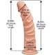 Фаллоимитатор Doc Johnson The D Ultraskyn Ragin' D 20.3 см, ванильный