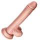 Фрикционный фаллоимитатор с вибрацией и нагревом Erocome Scutum 19.8 см, телесный