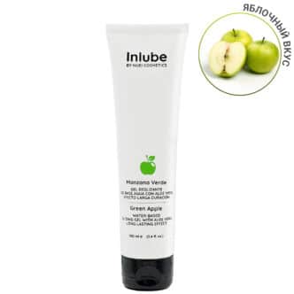 Гель-лубрикант с алоэ вера Nuei cosmetics Inlube Зеленое яблоко на водной основе, 100 мл