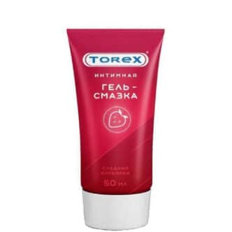 Оральная гель-смазка Torex Сладкая клубника на водной основе туба, 50 мл